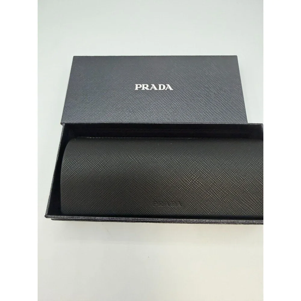 Prada Eyeglasses Sunglasses Case Box Cloth Authentic Black Luxury Set Italy